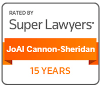 Rated By Super Lawyers | JoAl Cannon-Sheridan | 15 Years
